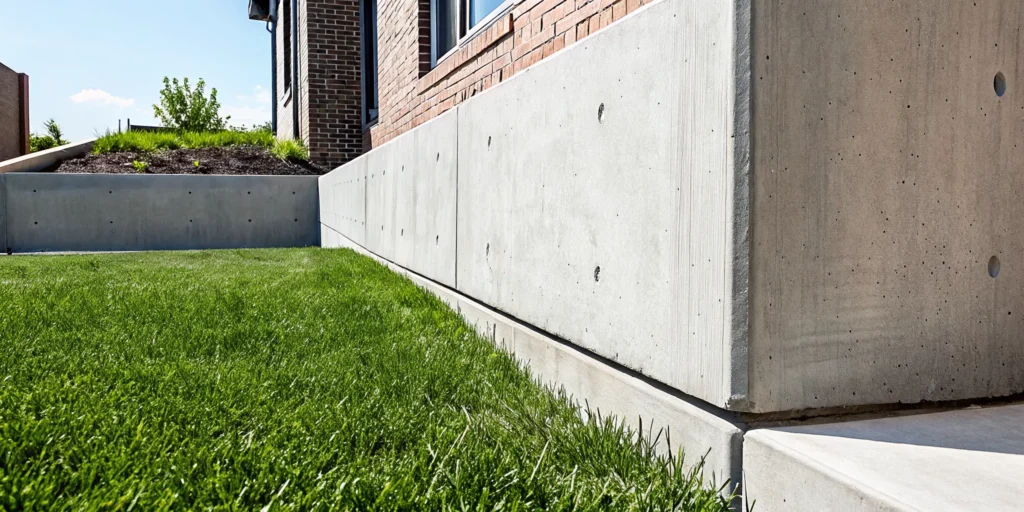 A solid concrete foundation, a factor in calculating the cost to fix cracks.