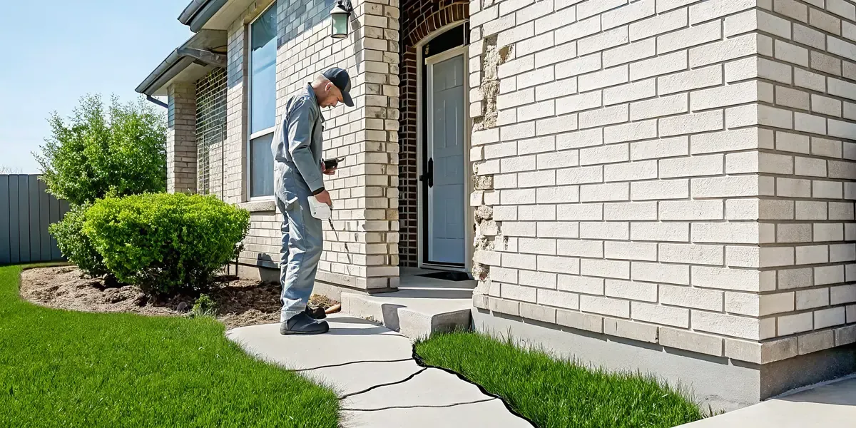 North Texas home showing expansive soil foundation problems
