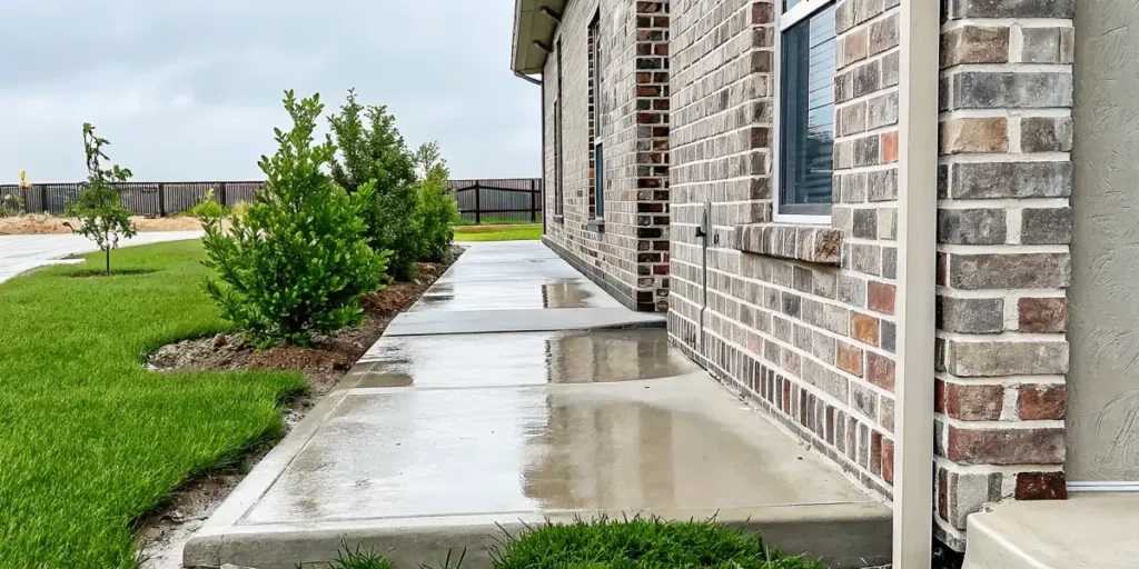 North Texas brick home showing possible foundation heave