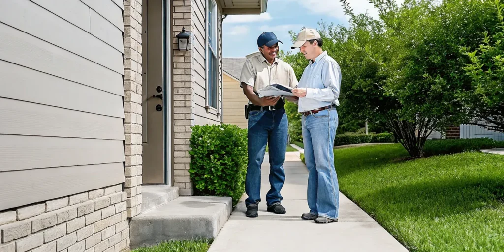 Texas homeowner reviewing foundation repair financing options