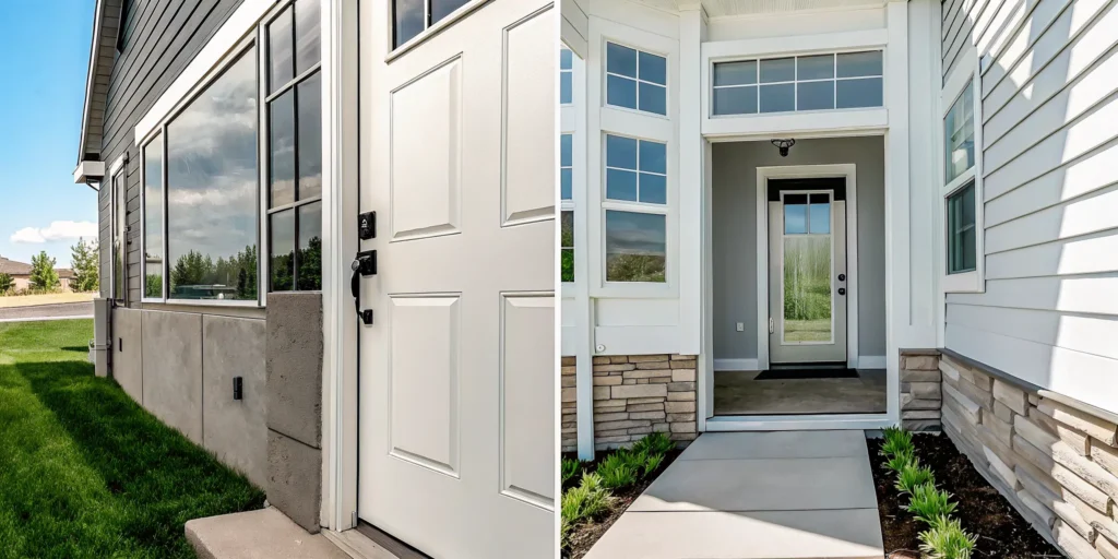 A home's jamming door and windows, a common sign that foundation repair is needed.
