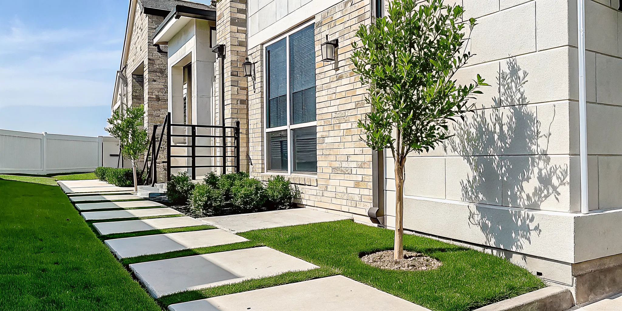 A modern Dallas home's foundation, which affects how long foundation repair takes.