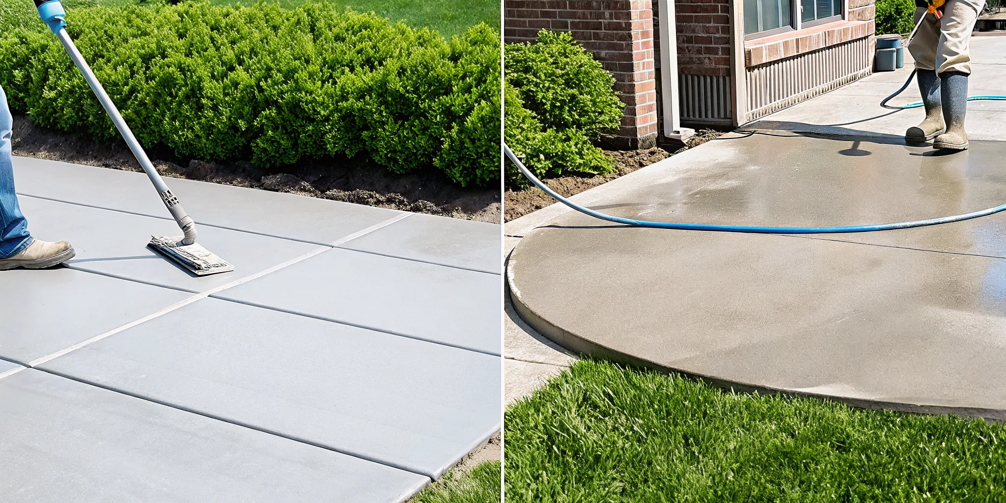 PolyLevel foam injection vs. mudjacking slurry for concrete leveling.