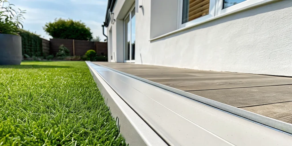 Uneven patio floors caused by foundation settlement.