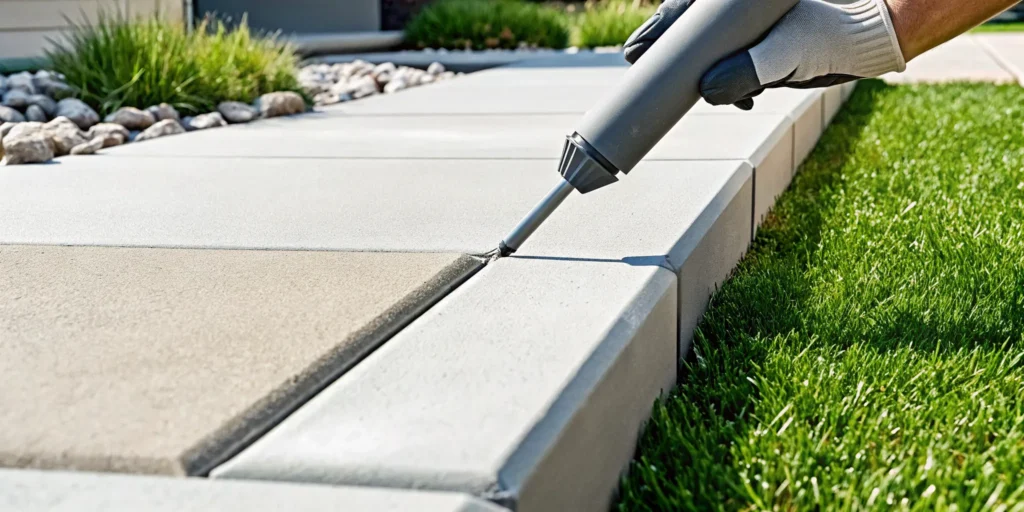 Seal concrete cracks before they worsen to prevent water damage and structural issues.