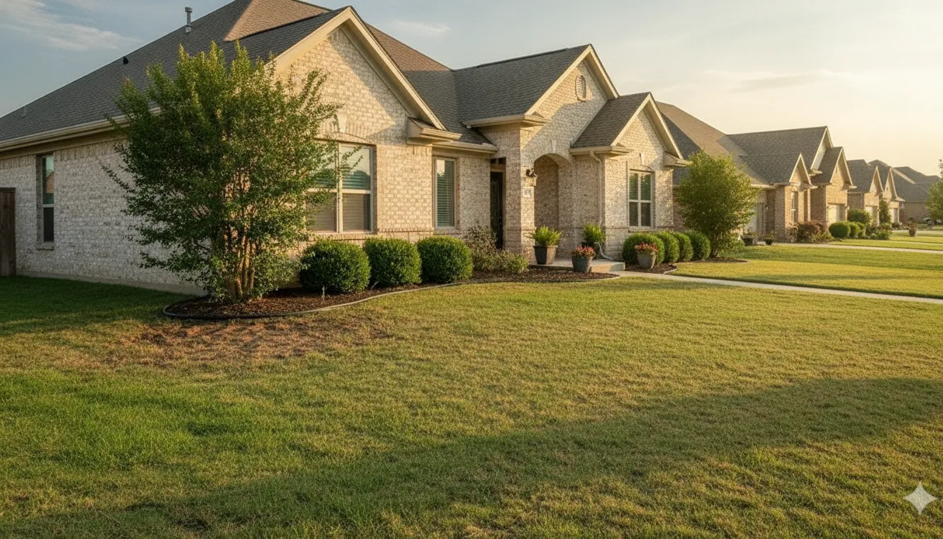 Vacation home foundation in North Texas with moisture control around the slab